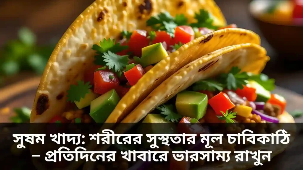 সুষম খাদ্য শরীরের সুস্থতার মূল চাবিকাঠি – প্রতিদিনের খাবারে ভারসাম্য রাখুন